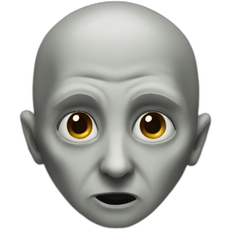 Voldemort with nose emoji