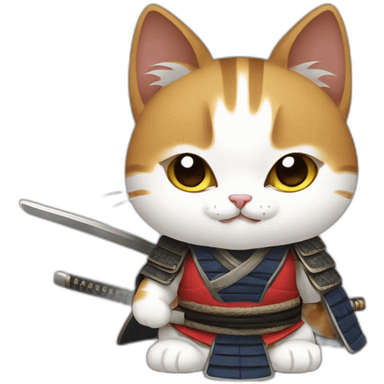 Samurai cat emoji