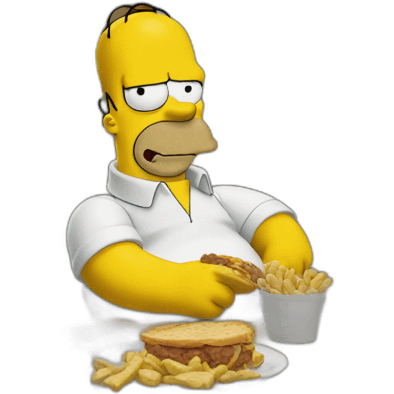 Homer simpson eat meet emoji