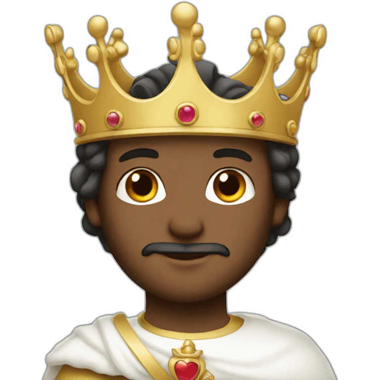 white prince with a crown emoji