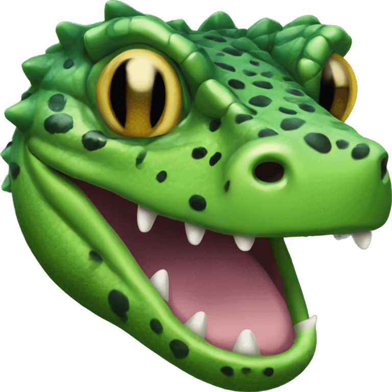 Green Gila Monster Head emoji