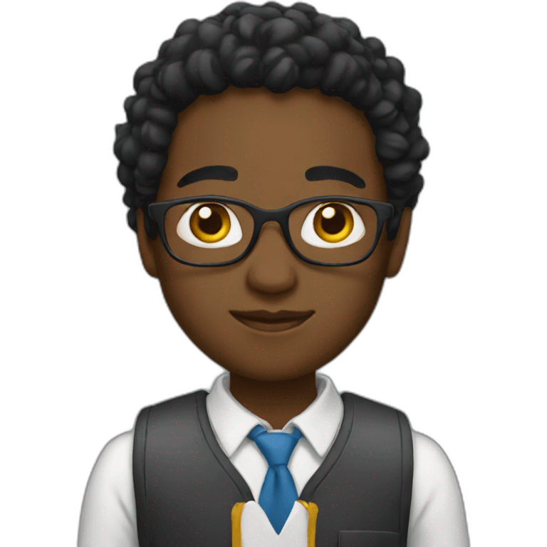 Black student emoji