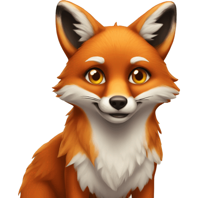 fox with heart for eyes emoji