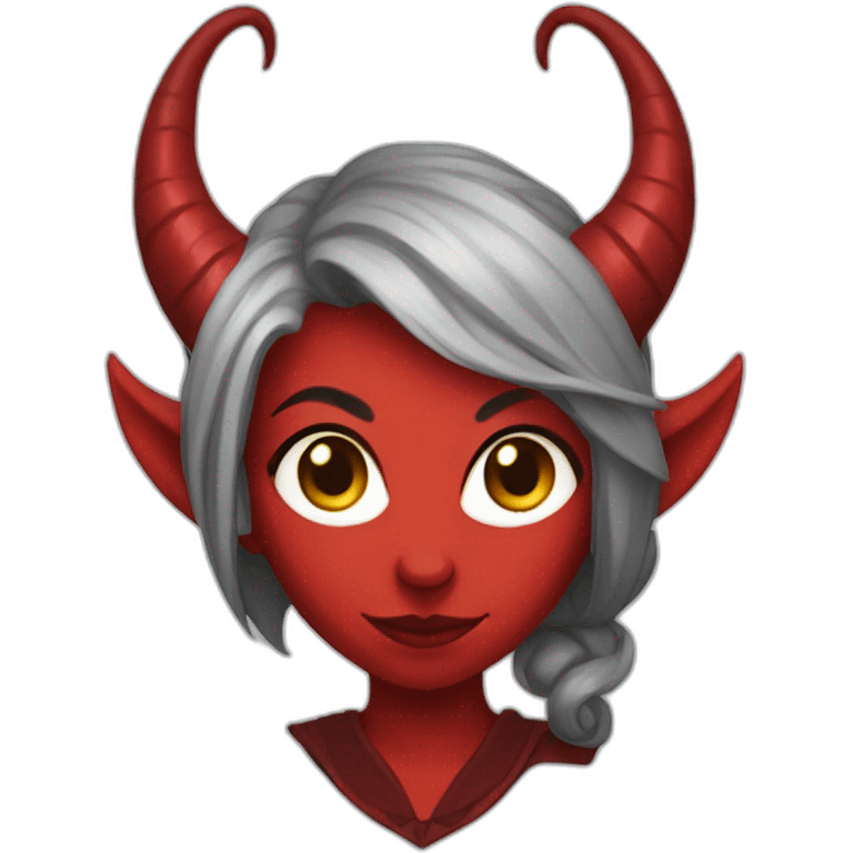 red female tiefling emoji