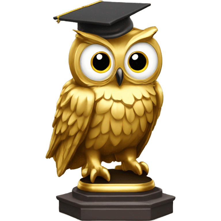 Dumbledore's owl gold lectern podium  emoji