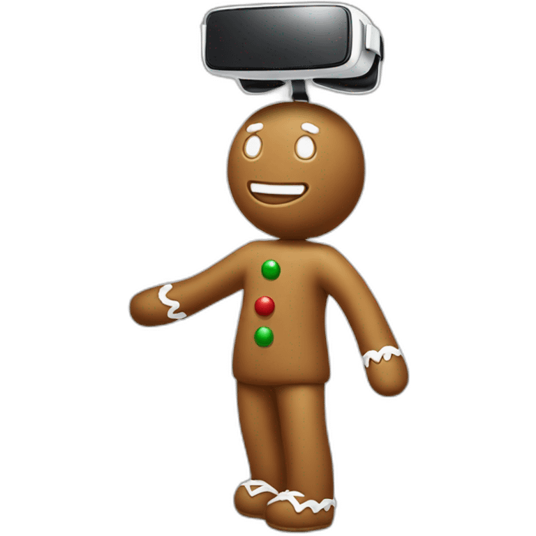 christmas-gingerbread-man-in-vr-headset-full body emoji