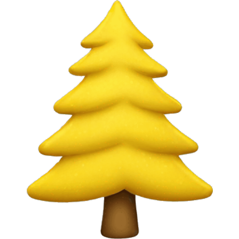 Yellow Christmas tree  emoji