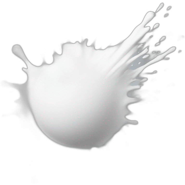 white paint splash emoji