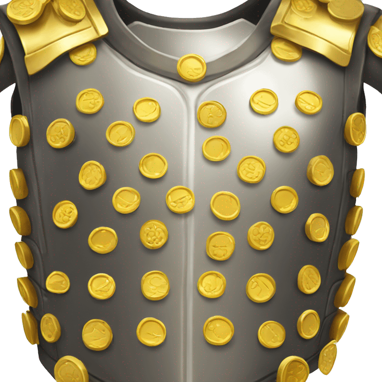 torso armor covered in gold coins emoji