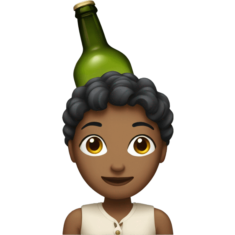  women with bottle of vine emoji