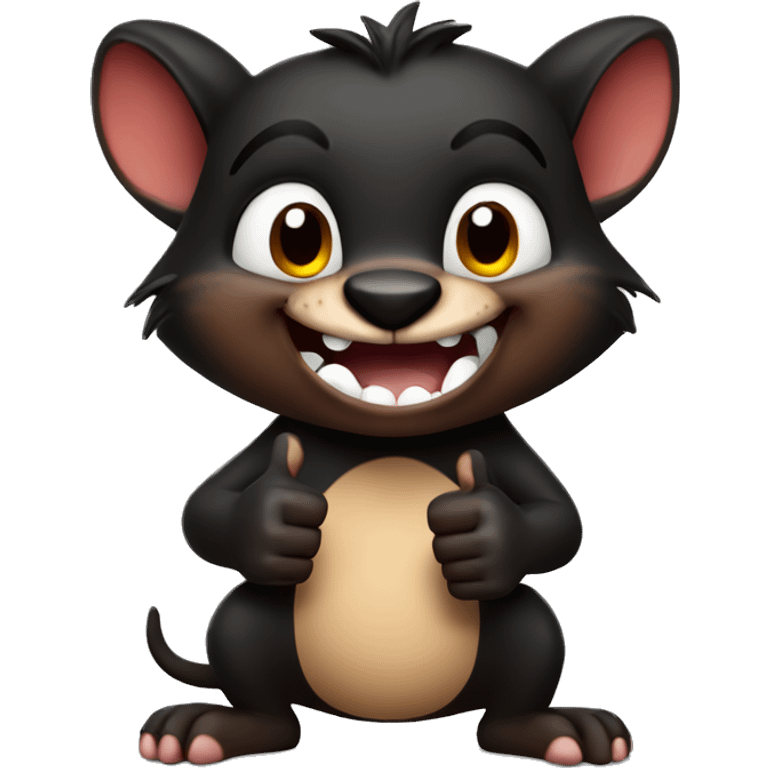 Tasmanian devil giving thumbs up emoji