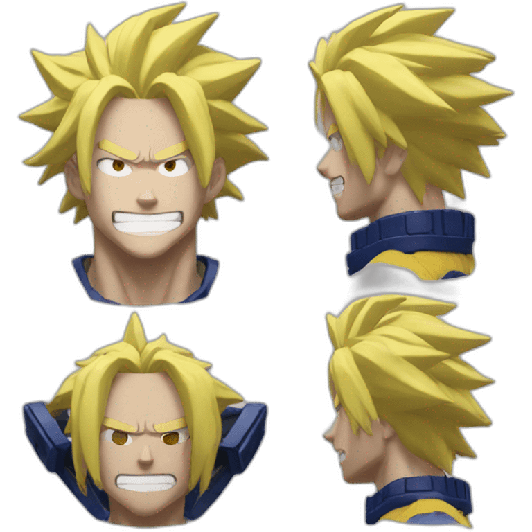 All might my hero academia motivated emoji