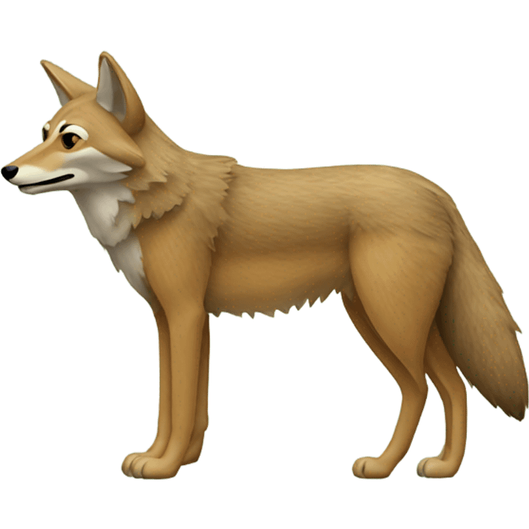 Coyote in the woods emoji