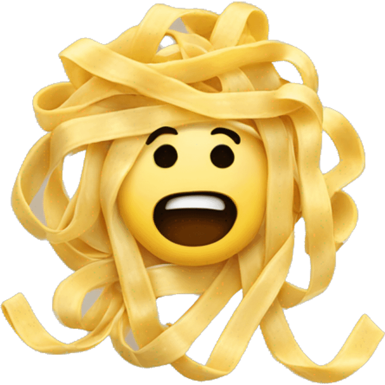 Fettuccine pasta emoji