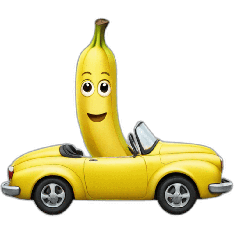 Banana in a car emoji