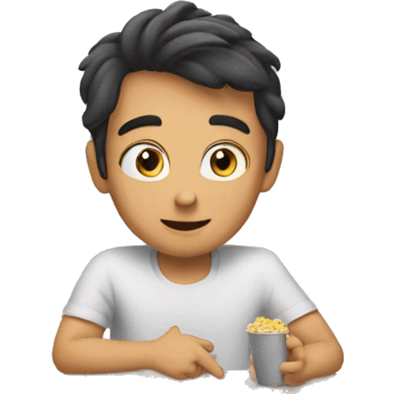 Movie, watch, English, learning  emoji