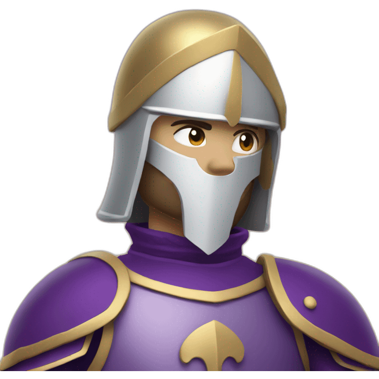 byzantine soldier with white skin and purple armor emoji