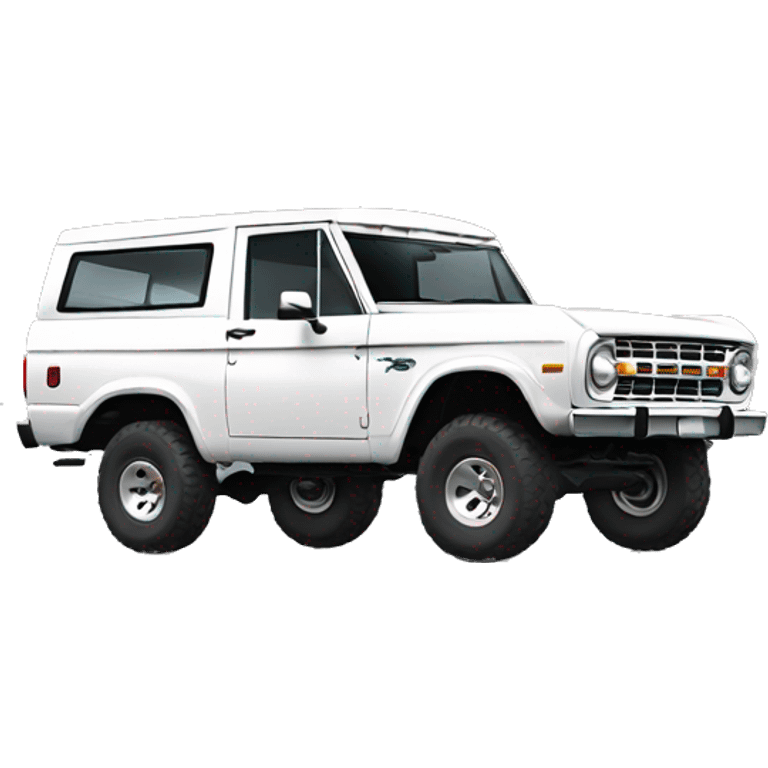 white Ford bronco emoji