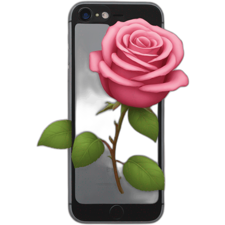 iPhone rose emoji