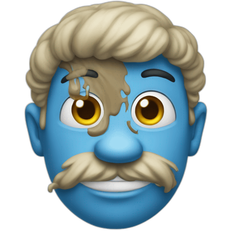 funny smurf emoji