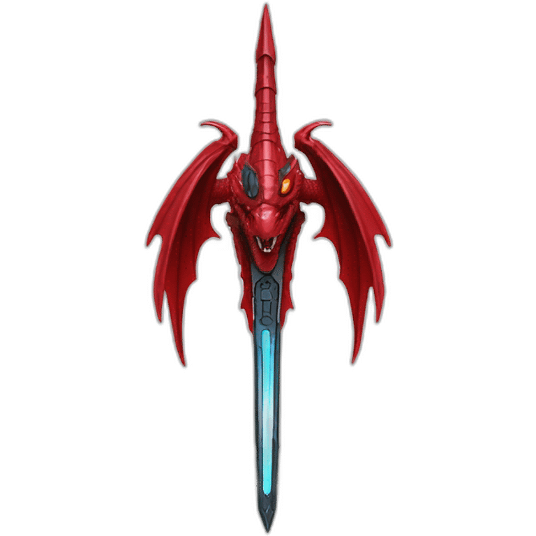 crazy-funny-cyberpunk-red-dragon-head-star-wars-laser-sword-red emoji