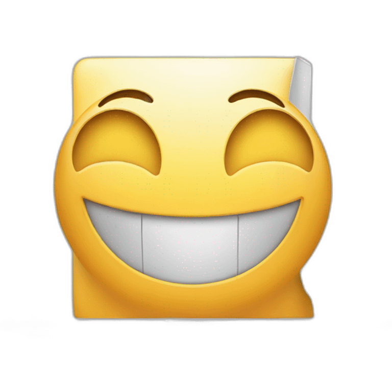 a laptop that is smiling emoji