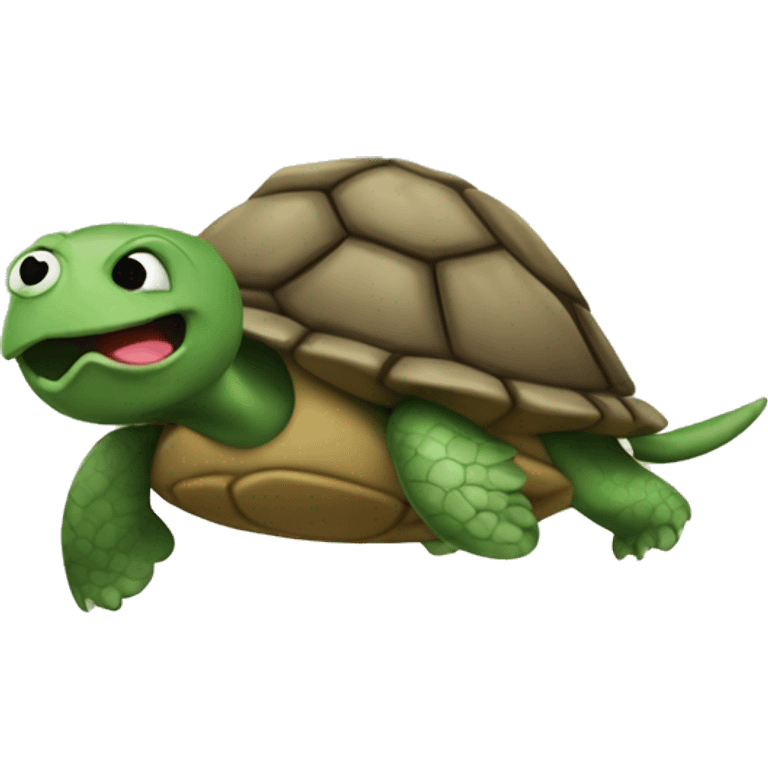 Turtle brake dancing  emoji