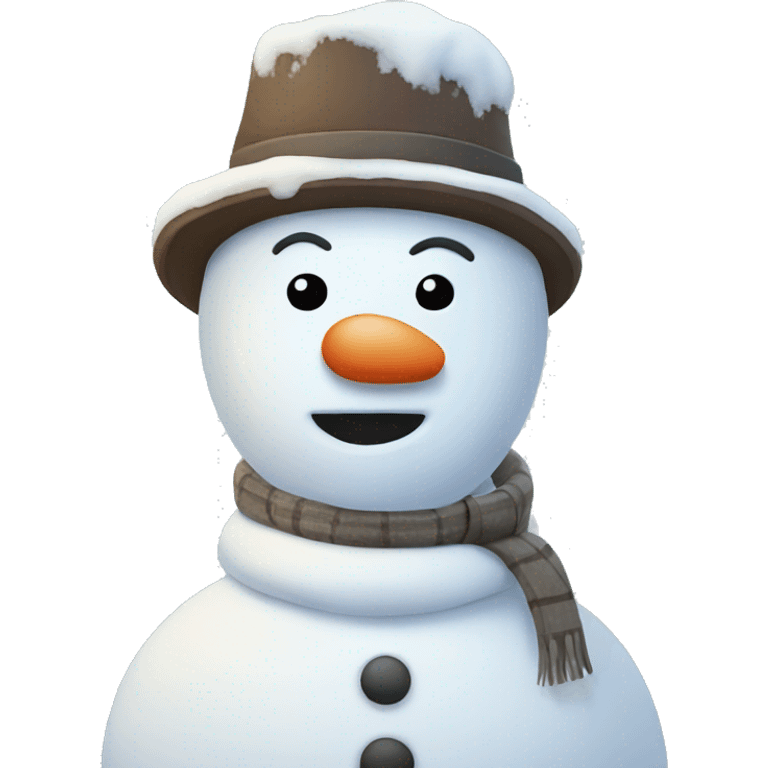 Snow man emoji