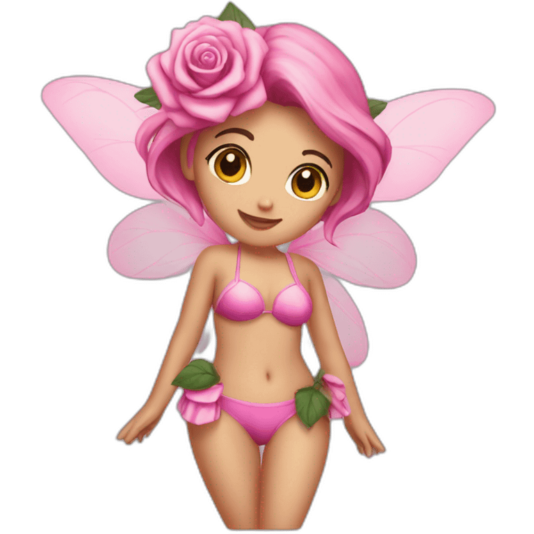 Fairy bikini rose emoji