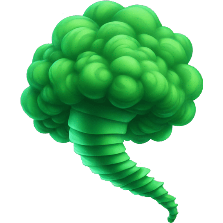 green tornado  emoji