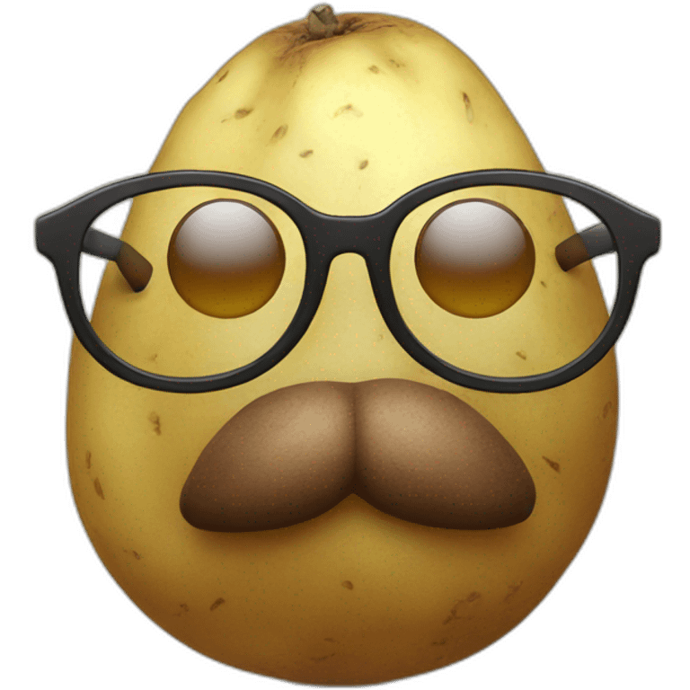 potato with glasses emoji