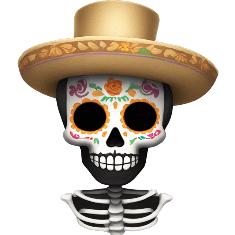 Dia de Los muertos skelton emoji