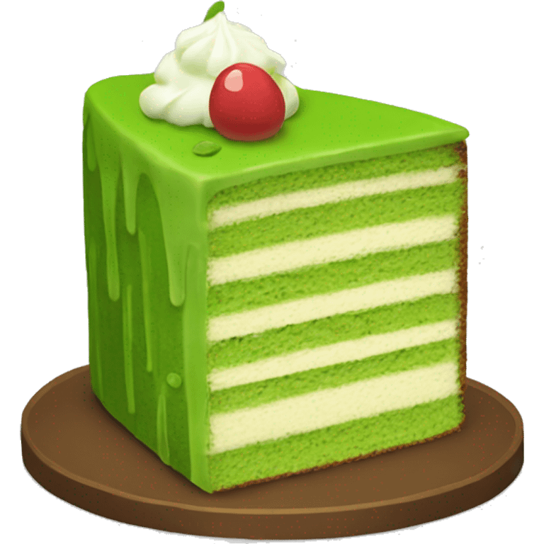 Matcha cake  emoji