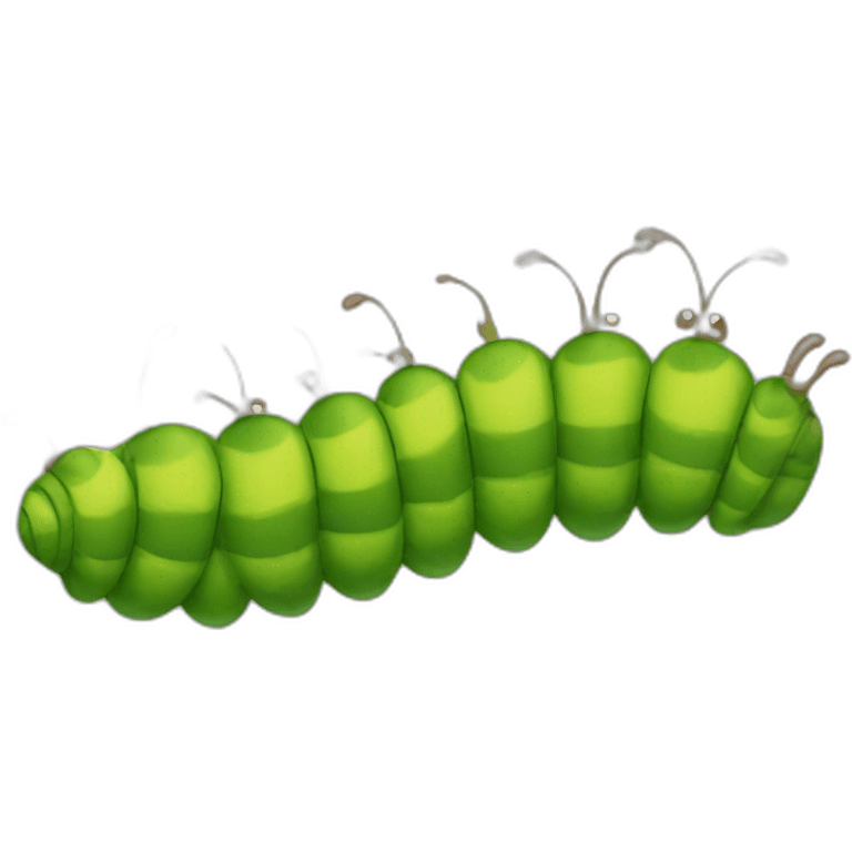 Many caterpillars emoji