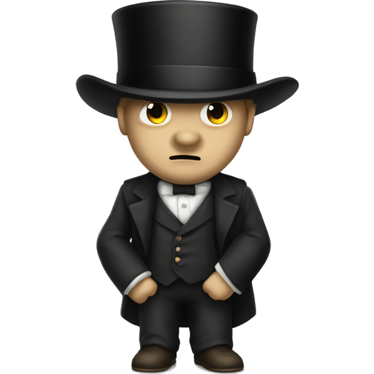 Rodion Raskolnikov from "Crime and Punishment" in a top hat emoji