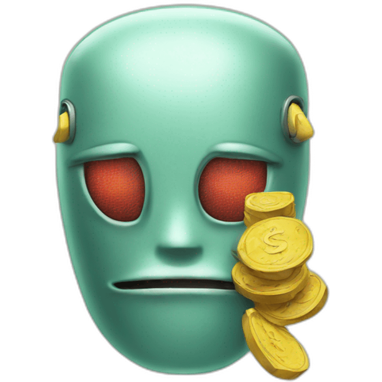 robot money tongue emoji