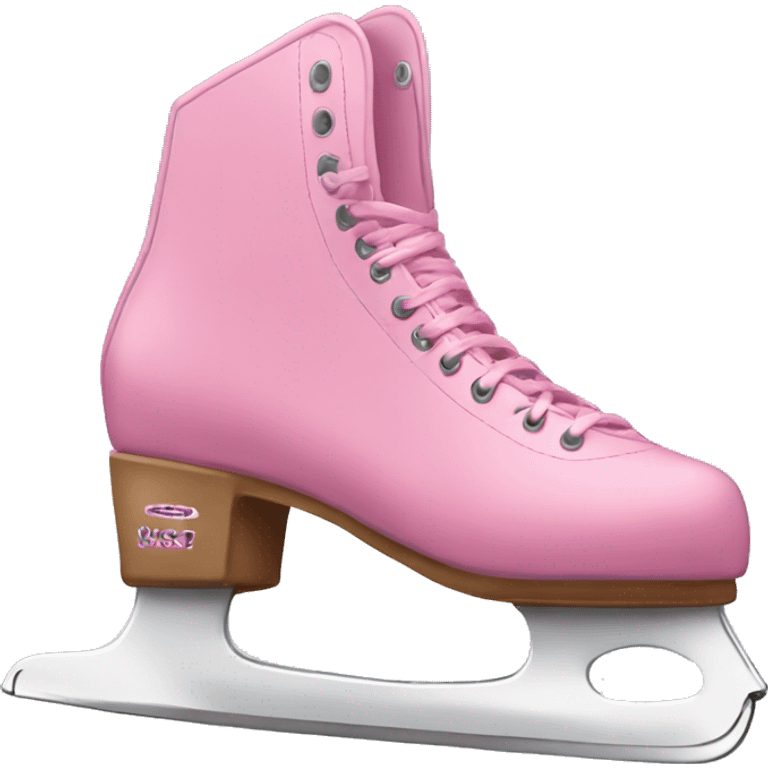 Pink figure skates emoji