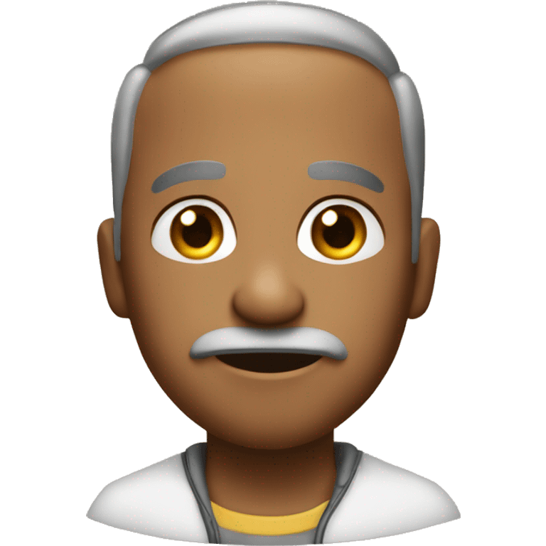 a chat with one moño emoji