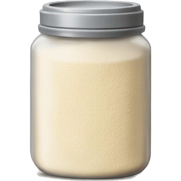 Realistic canister of baking flour  emoji