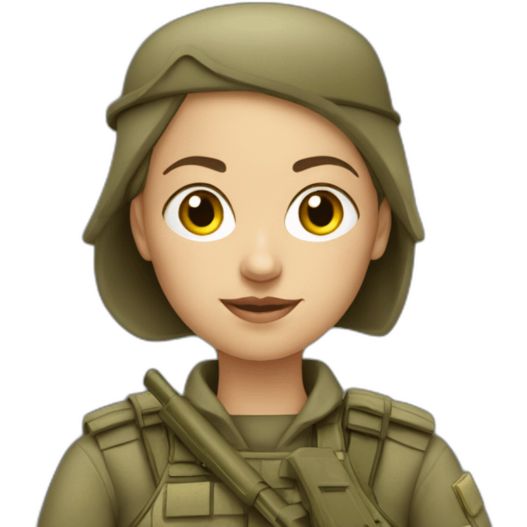 ukranian soldier woman emoji