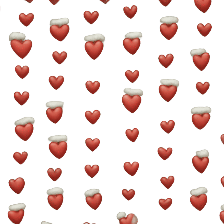 Christmas heart emoji