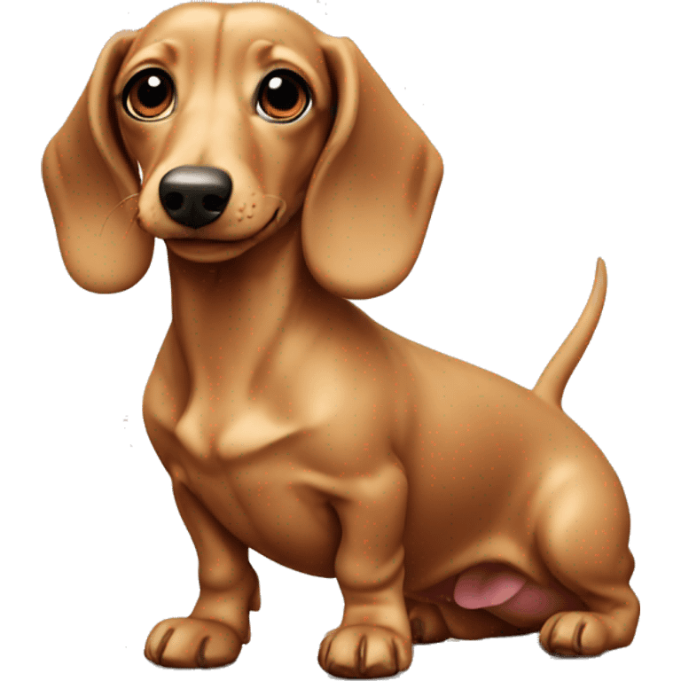 dachshund creamy emoji