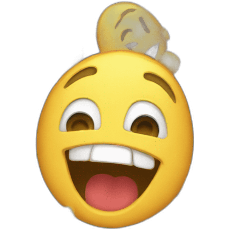 Emoji laughs, but that's what he's crying emoji