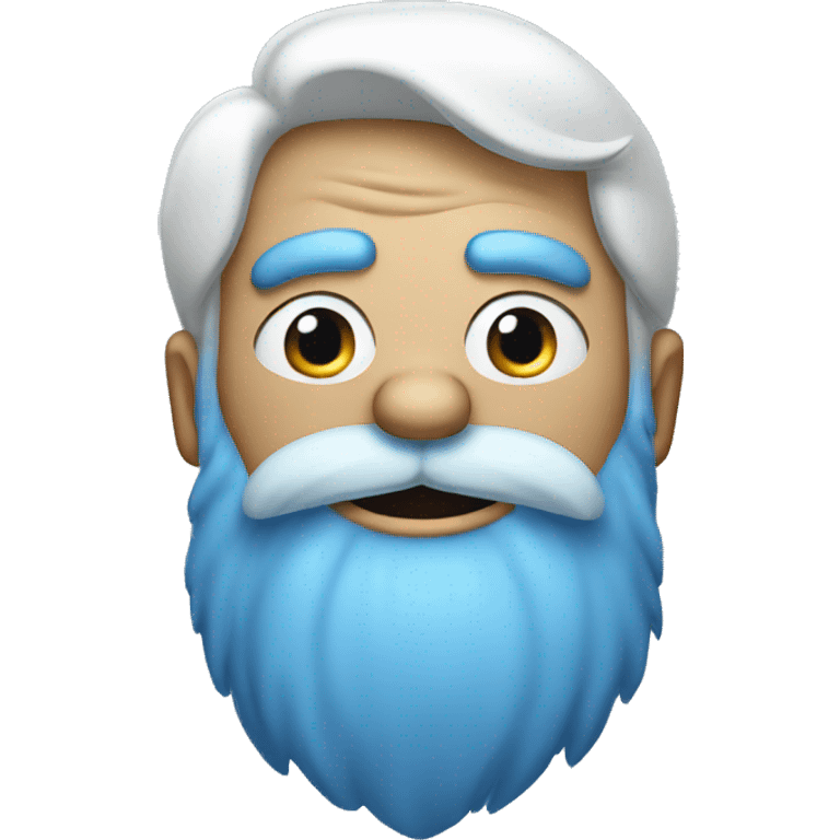 blue giant with a white beard confused emoji