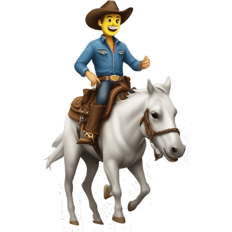 cowboy on shark emoji