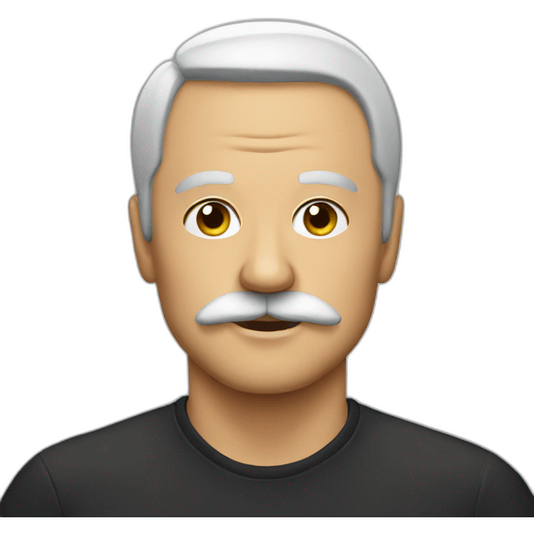 men with adolf moustache emoji