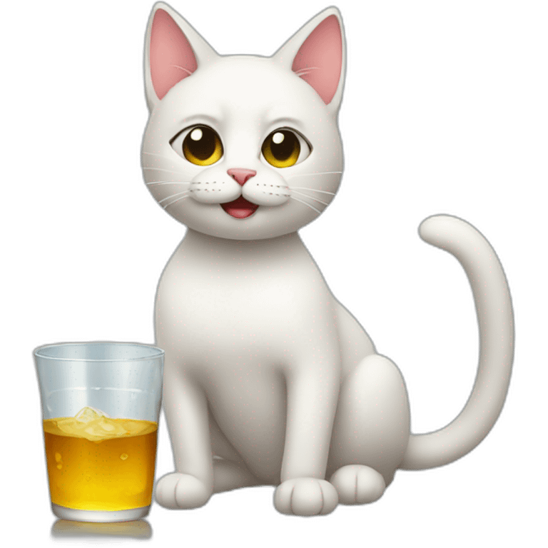 Drunk cat emoji