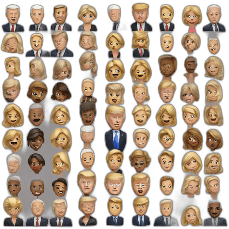 Trump-biden emoji