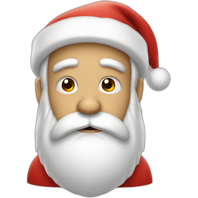 Sad Santa claus emoji