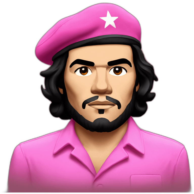 che guevara in pink emoji